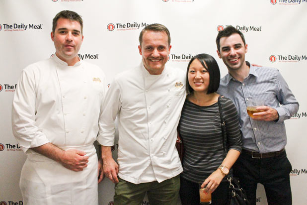 Guests Pose with Chefs