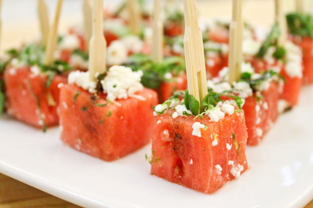 Watermelon and Feta Skewers