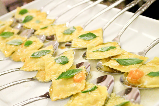 Corn Agnolotti, Sungolds, and Basil