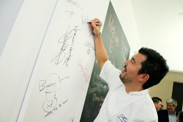 Signing the Chef Board