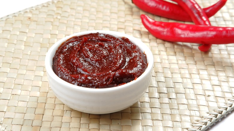 Bowl of gochujang paste