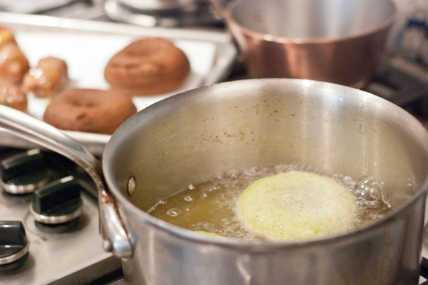 Frying Doughnuts