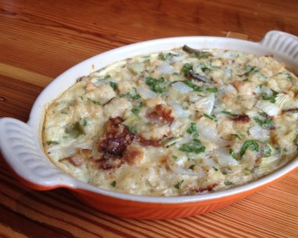 Candied Yam Bread Pudding