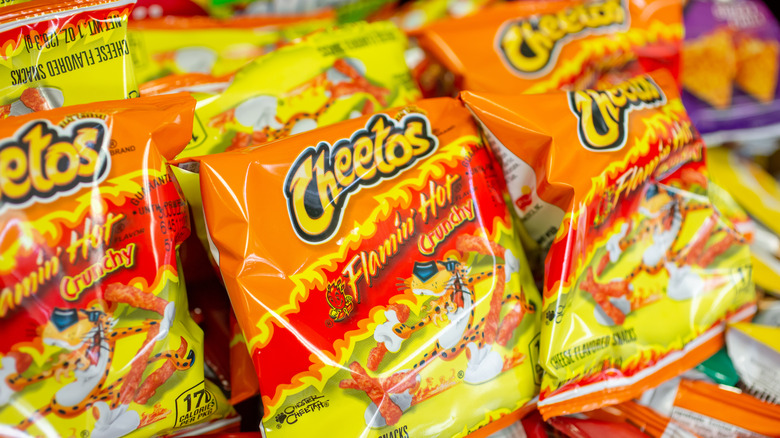 Flamin' Hot Cheetos at the supermarket