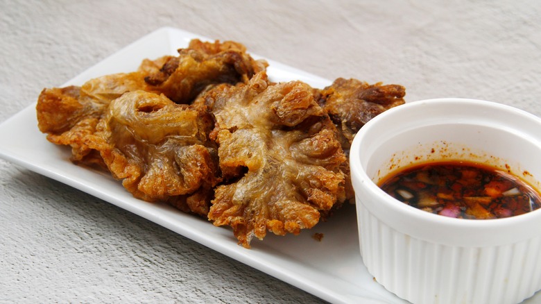 chicharon bulaklak with vinegar