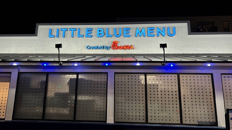 Little Blue Menu exterior