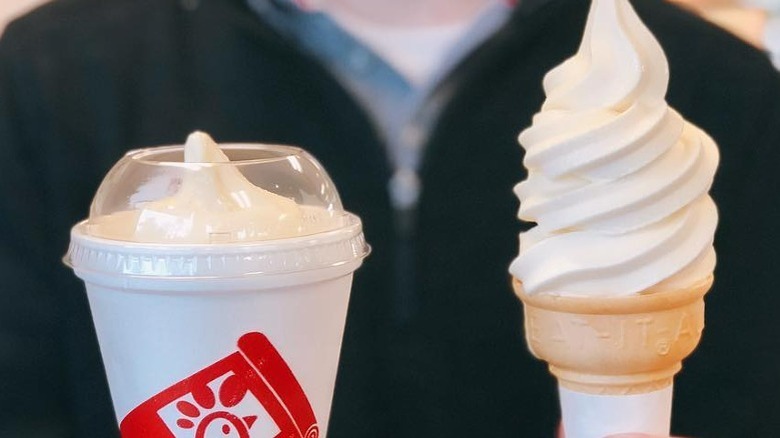 Chick-fil-A Icedream cup and cone