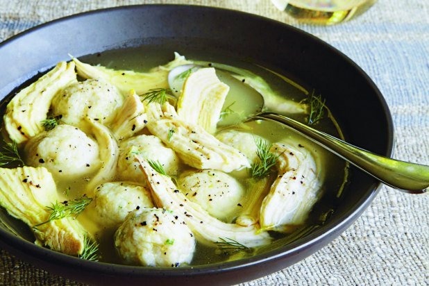 Lemon Chicken Soup with Dumplings