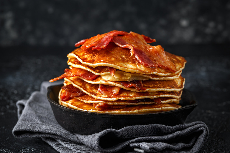 Bacon strip pancakes