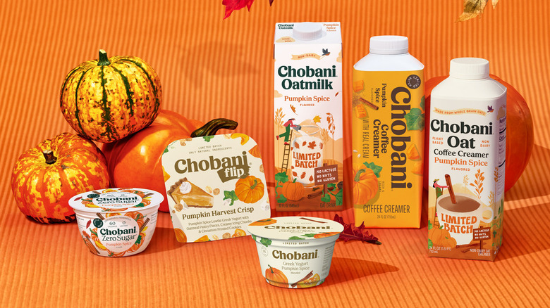 Chobani pumpkin spice products