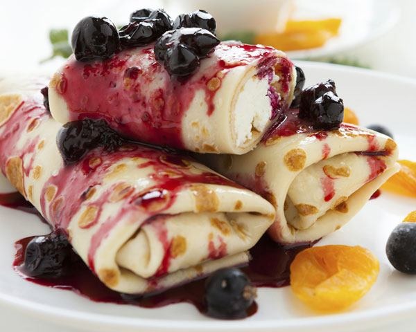 Blueberry Crepes