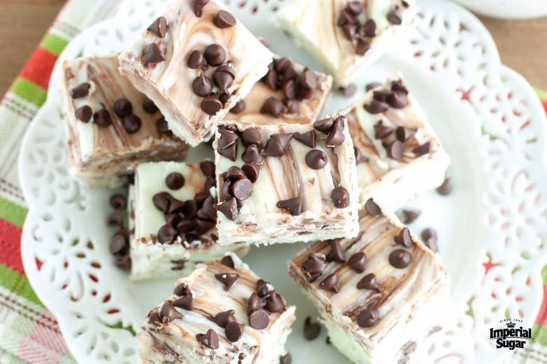 Mint Chocolate Chip Fudge