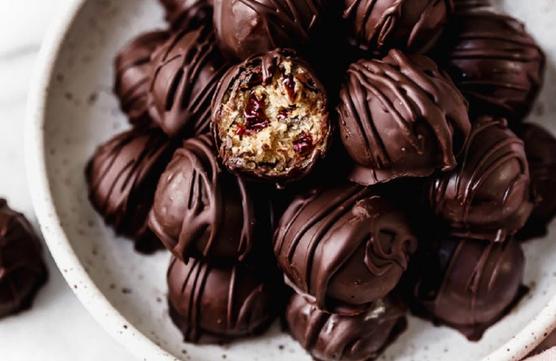 Chocolate-Covered Cherry Cookie Dough Bites