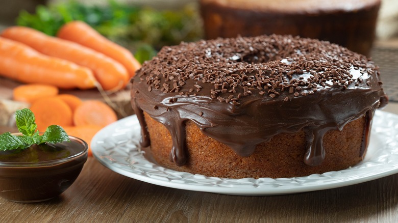 Brazilian carrot cake with carrots