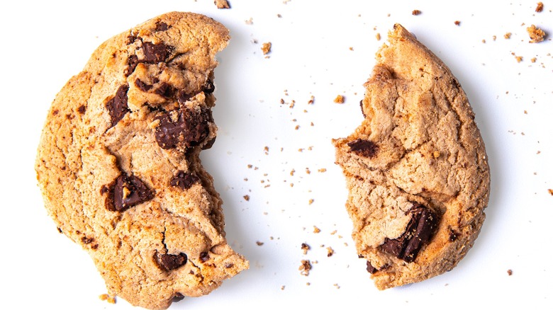 Broken chocolate chunk cookie 