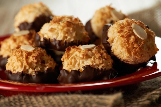 Dessert: Dark Chocolate Coconut Macaroons