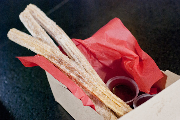 Churro with Chocolate Sauce