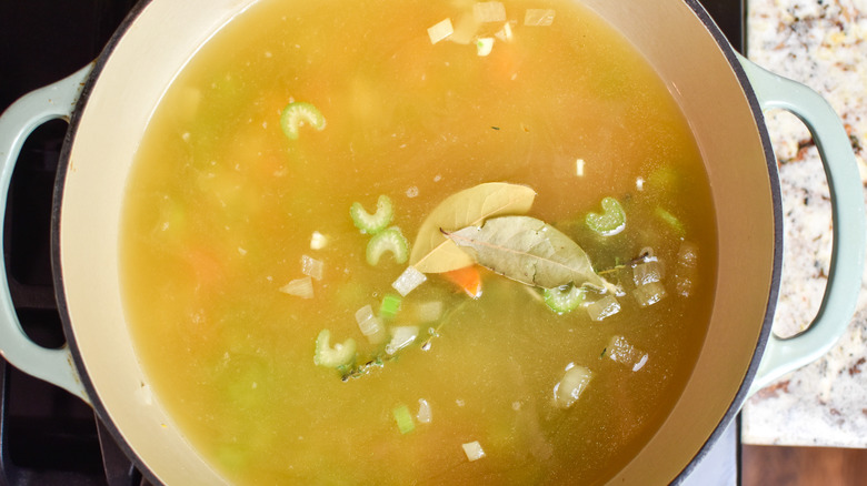soup in a pot 