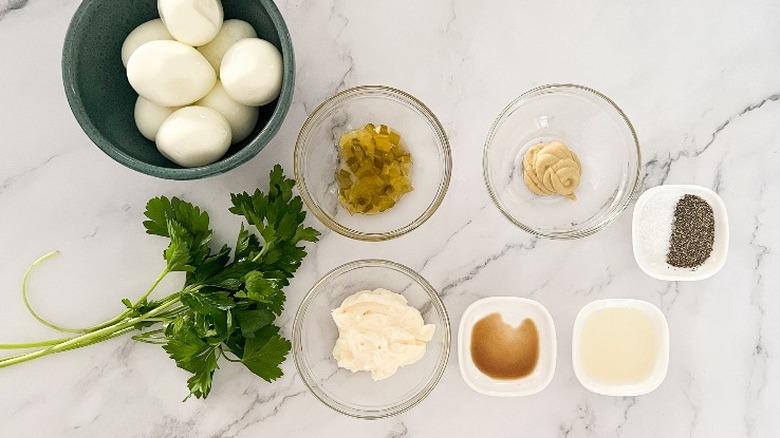 ingredients for egg salad