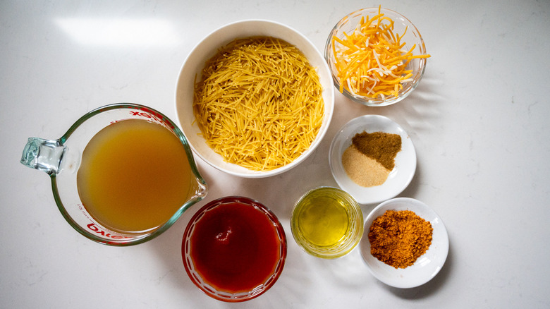 ingredients for classic fideo recipe