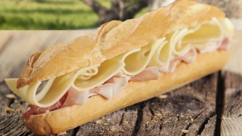 Ham and Cheese Baguette