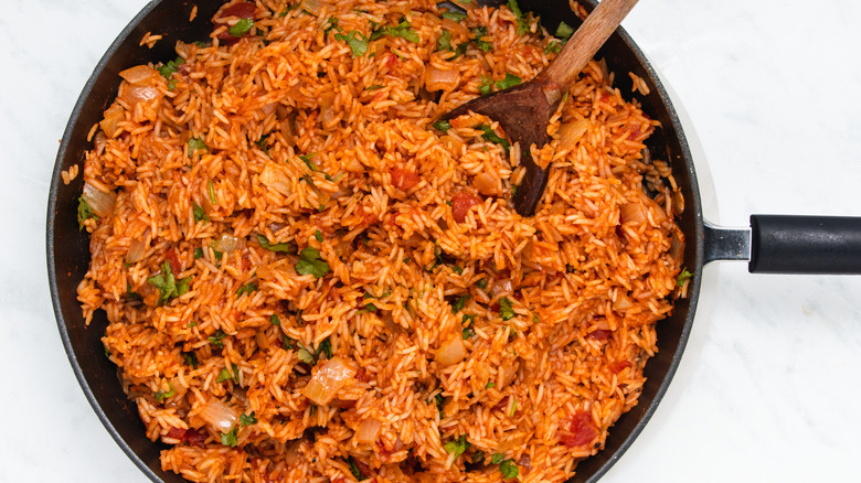 mexican rice with cilantro