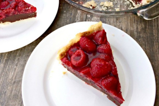 Dark Chocolate Raspberry Pie