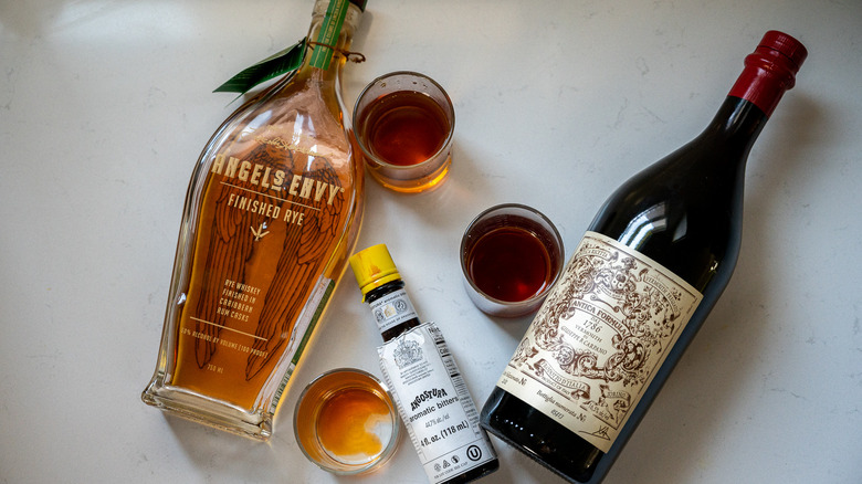 Gather The Ingredients For This Classic Rye Manhattan Cocktail 1669940850 