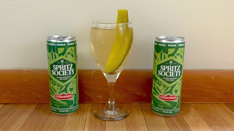 Glass of Spritz Society Pickle 