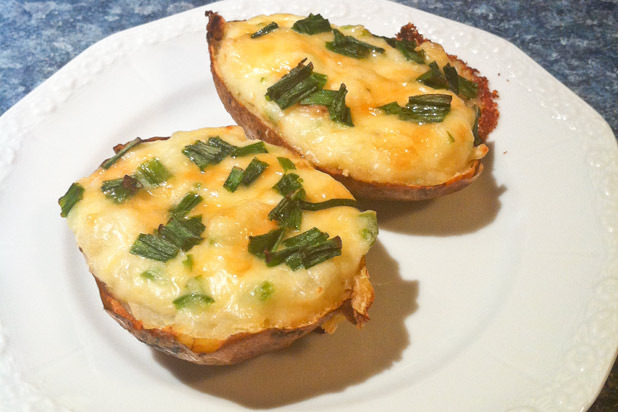 Smoked Cheddar and Jalapeño Twice-Baked Potatoes Recipe