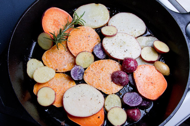 Roasted Purple Potatoes and Red Onion Recipe