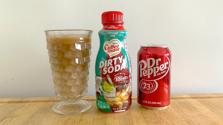 Creamer with Dr Pepper