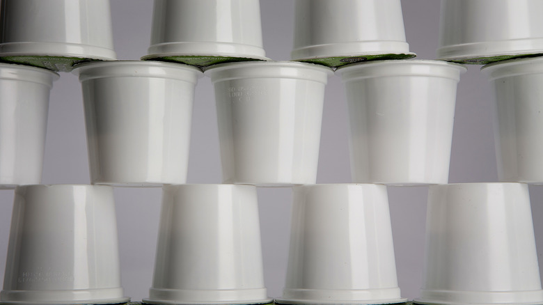 Stack of coffee pods