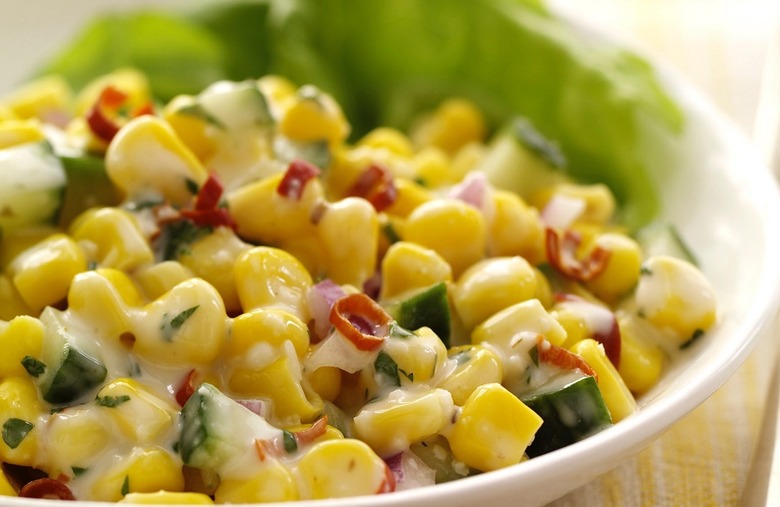 Zesty Corn and Cucumber Salad 