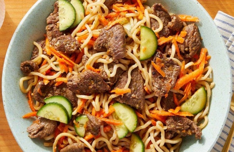 Chilled Lemongrass Beef and Noodles 