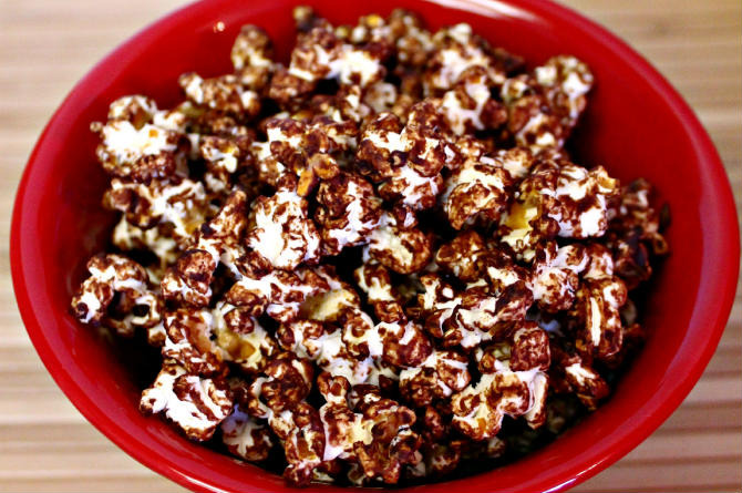 Spicy Chocolate Popcorn