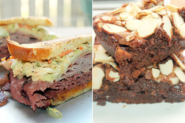 Creole Contessa — Creole Reuben Melt & Ooey Gooey Chocolate Chip Brownies