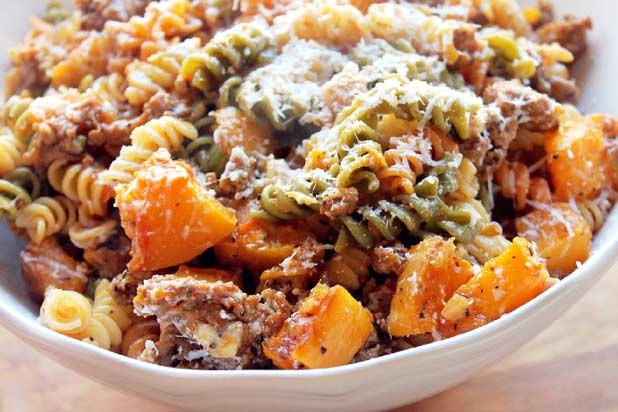 Creole Contessa — Pasta with Roasted Butternut Squash and Andouille Sausage