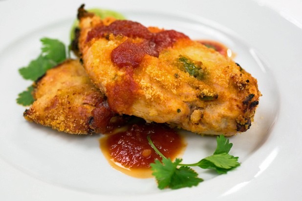 2. Baked Southern Fried Chicken with Barbecue Sauce