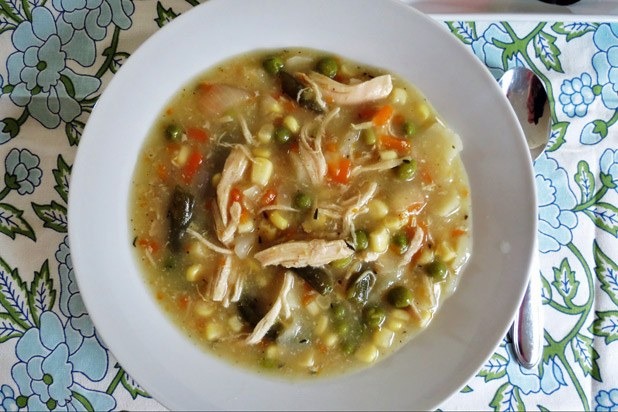 9. Slow Cooker Chicken Pot Pie Soup