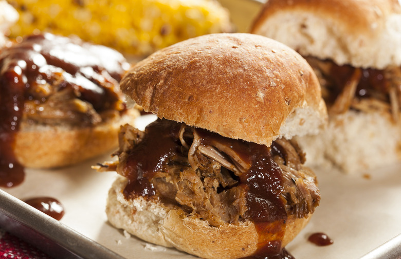 Pulled Pork Sliders With Spicy BBQ Sauce and Pickled Pineapple