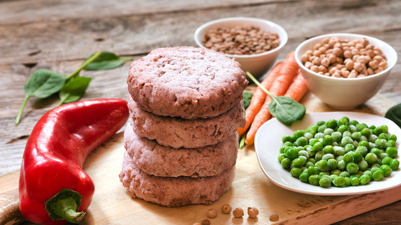 Plant-based burger patties