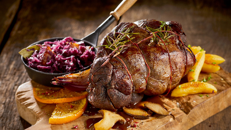 venison on cutting board