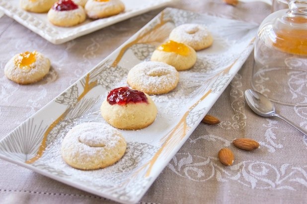 Almond Thumbprint Cookies