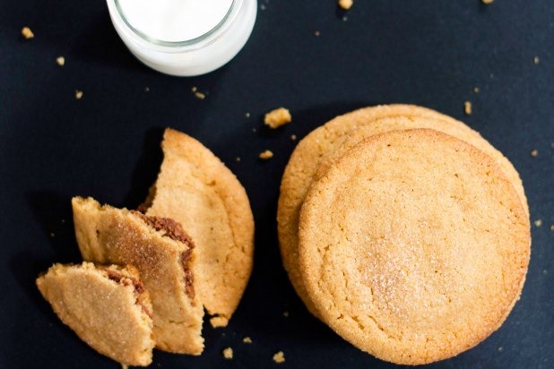 Spicy Chocolate-Filled Peanut Butter Cookies