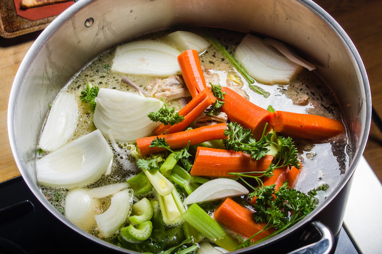 Save vegetable scraps for vegetable stock