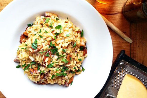 Beer Risotto With Sausage and Gouda Recipe