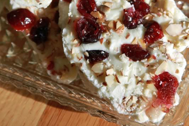 Cranberry White Chocolate Honey Almond Bark