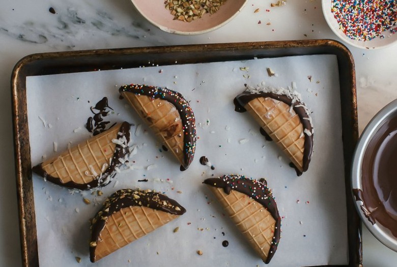 Homemade Choco Tacos