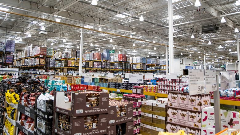 Inside of a Costco store